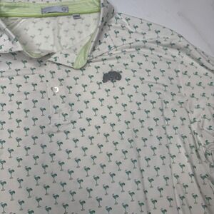 Tasc Performance‎ Cloud Polo Shirt Golf Short Sleeve White Martini Men's 2XL